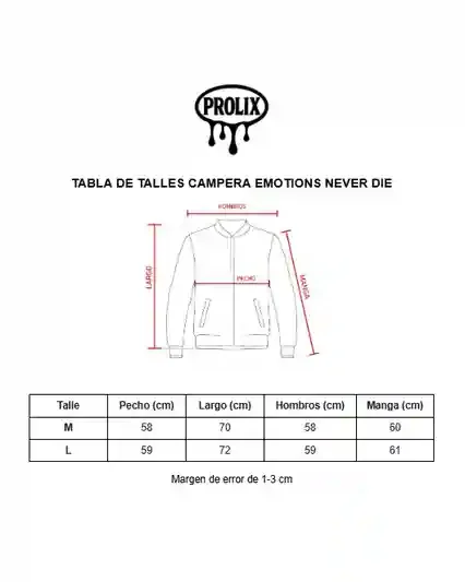 Campera Emotions never die